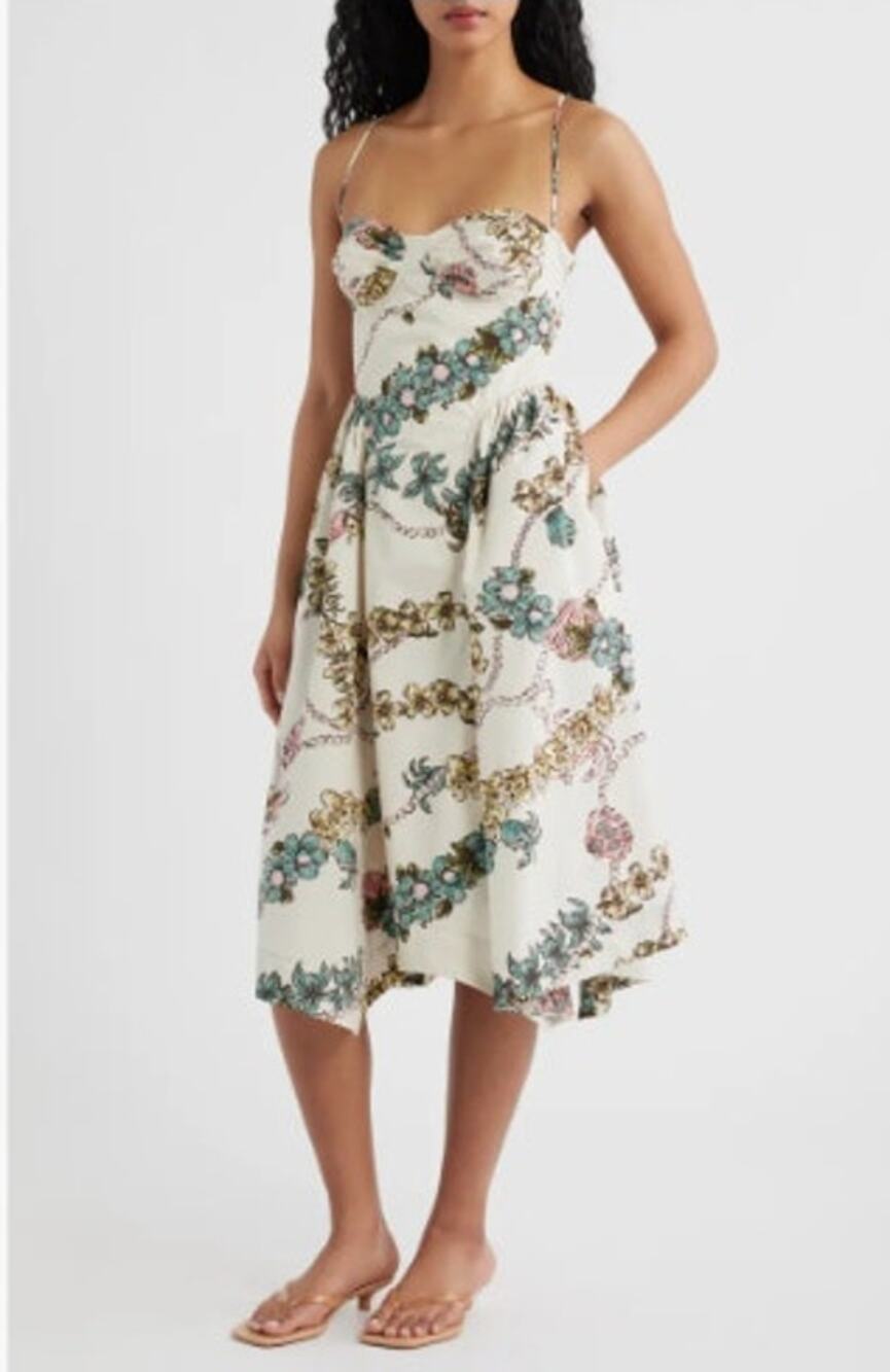 NEW! Free People 'Cherish' Cotton Dress in IVORY COMBO (4)